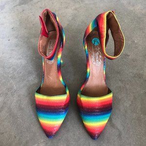 Jeffrey Campbell rainbow heels